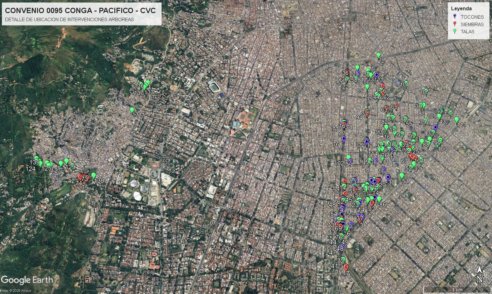 Dashboard de Georreferenciación CONGA - Control de Proyectos